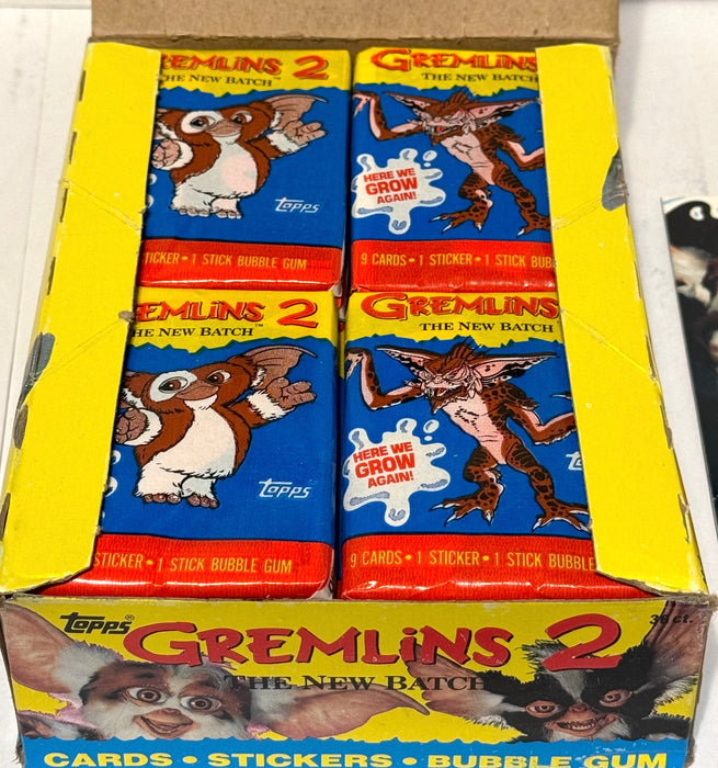 1990 Topps Gremlins 2 Movie Vintage FULL 36 Pack Trading Card Wax Box   - TvMovieCards.com