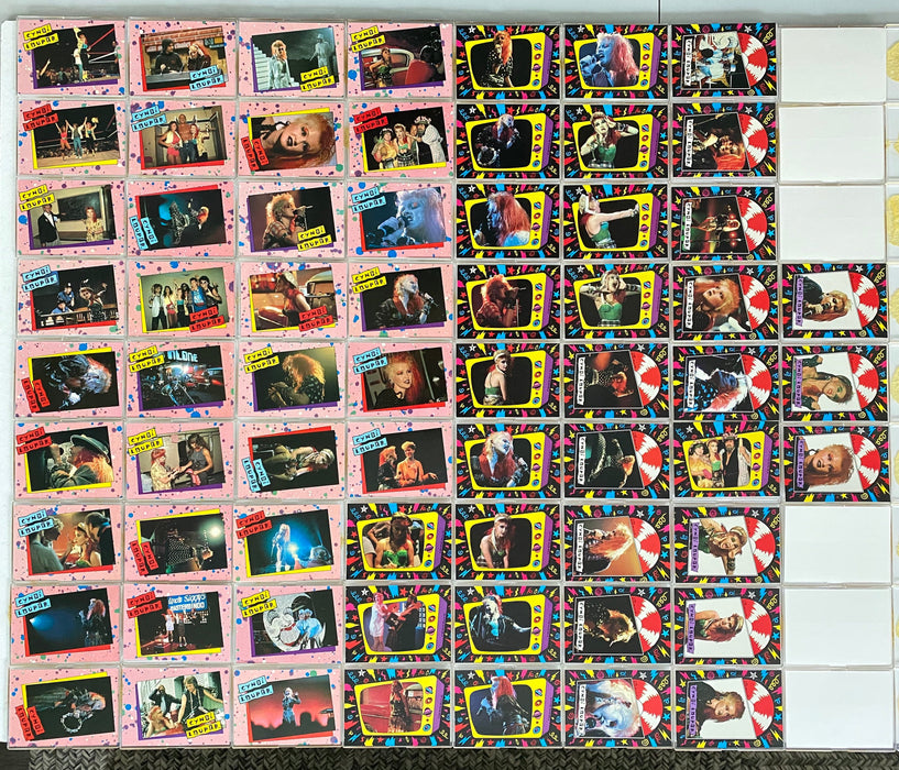 1985 Cyndi Lauper Trading Card Base / Sticker Card Set of 66 Cards Topps   - TvMovieCards.com