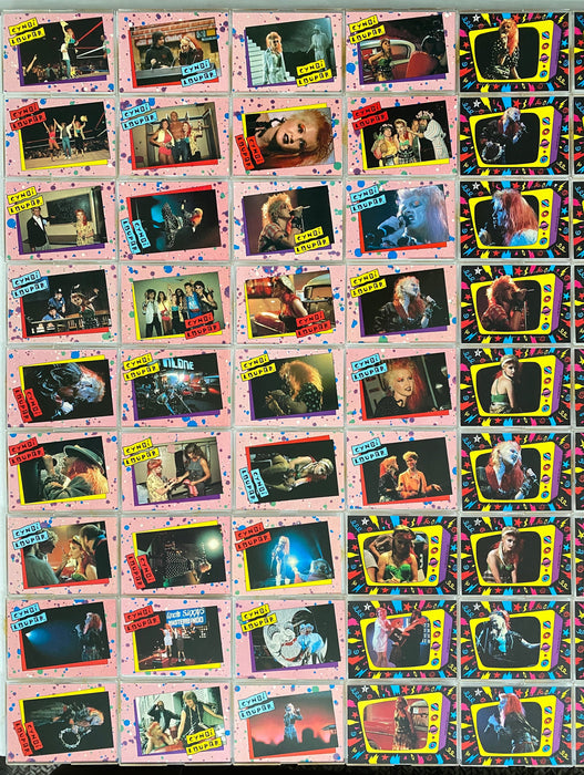 1985 Cyndi Lauper Trading Card Base / Sticker Card Set of 66 Cards Topps   - TvMovieCards.com