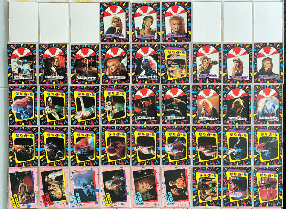 1985 Cyndi Lauper Trading Card Base / Sticker Card Set of 66 Cards Topps   - TvMovieCards.com