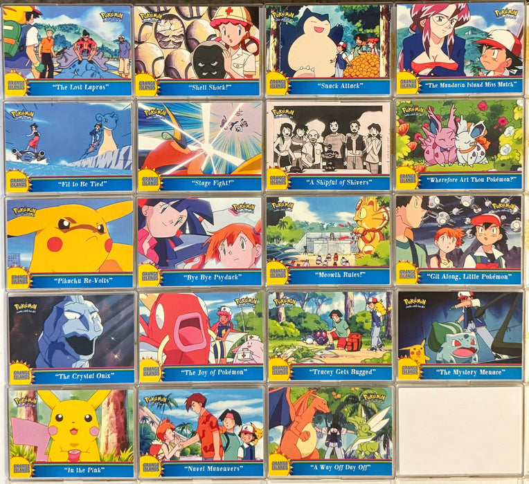 1999 Pokemon TV Series Orange Island Non Holo OR1-OR19 Chase Card Set Topps   - TvMovieCards.com