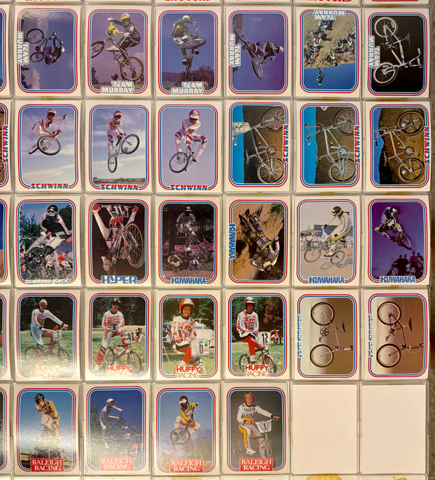 1984 BMX Bike Card Series Complete Vintage Card Set 59/59 Cards Huffy   - TvMovieCards.com