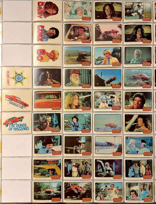 1981 Dukes of Hazzard Stickers Vintage Complete Trading Card Set of 66 Donruss   - TvMovieCards.com