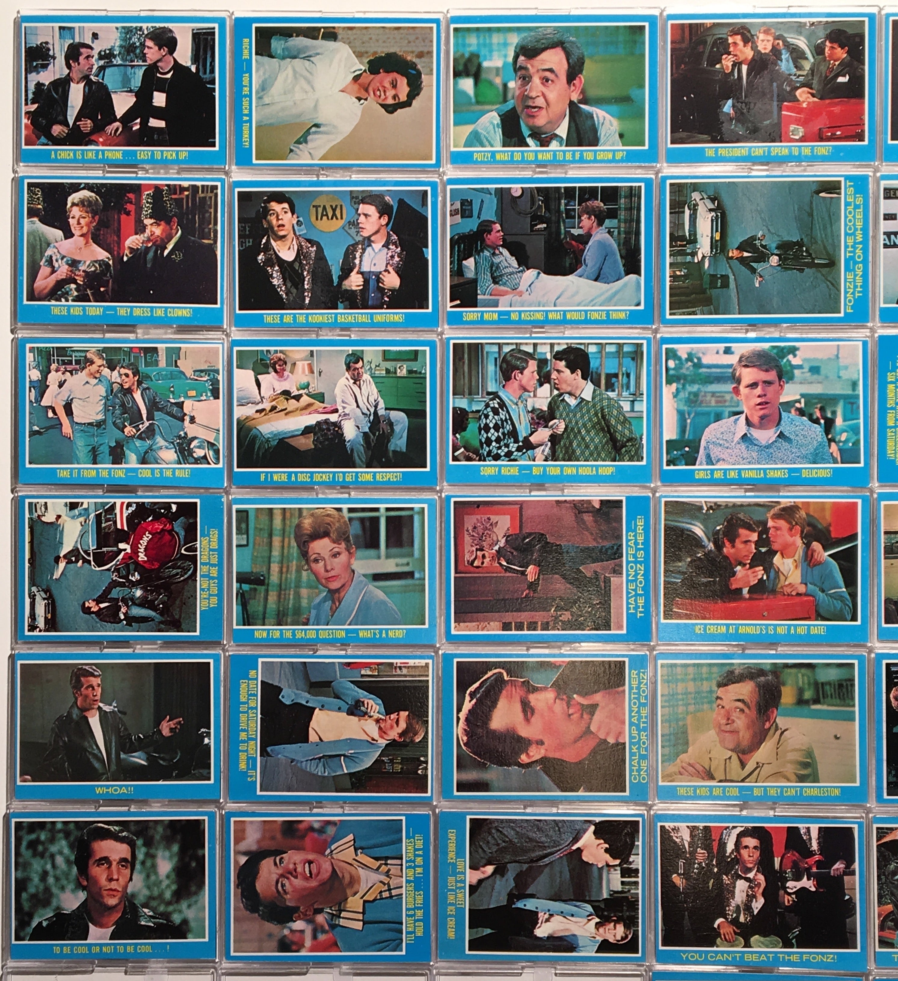 Happy Days TV Show Vintage Trading Card Set 44 Cards/11 Stickers