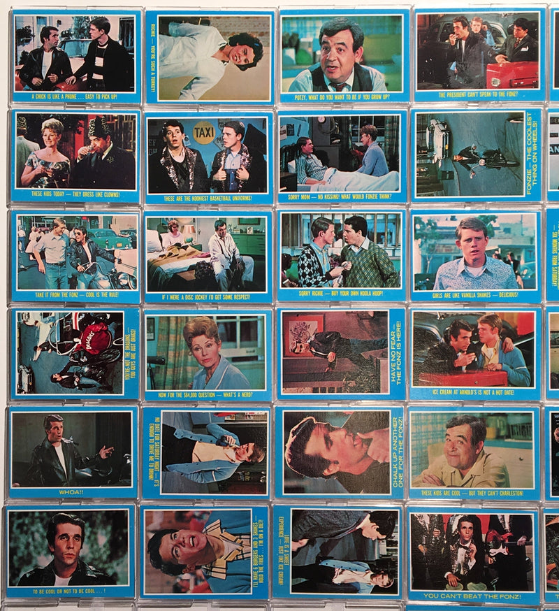Happy Days TV Show Vintage Trading Card Set 44 Cards/11 Stickers Topps 1976   - TvMovieCards.com