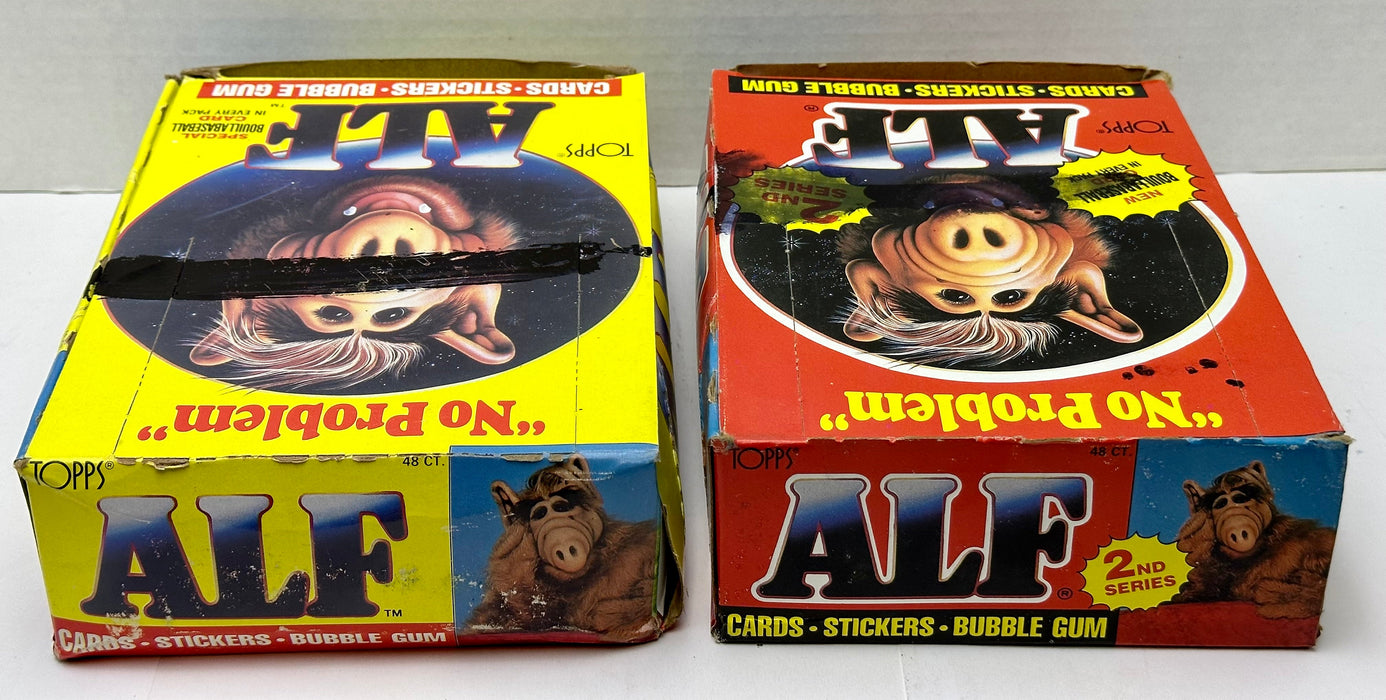 Alf Series 1 & 2 US of Alf Wax Trading Card Box 144 Packs Topps 1987 FULL   - TvMovieCards.com