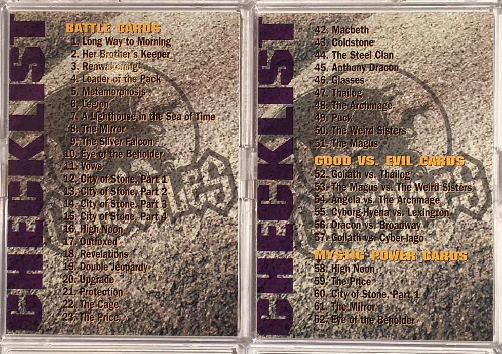 Gargoyles Series 2 Base Card Set 75 Cards Skybox 1995   - TvMovieCards.com