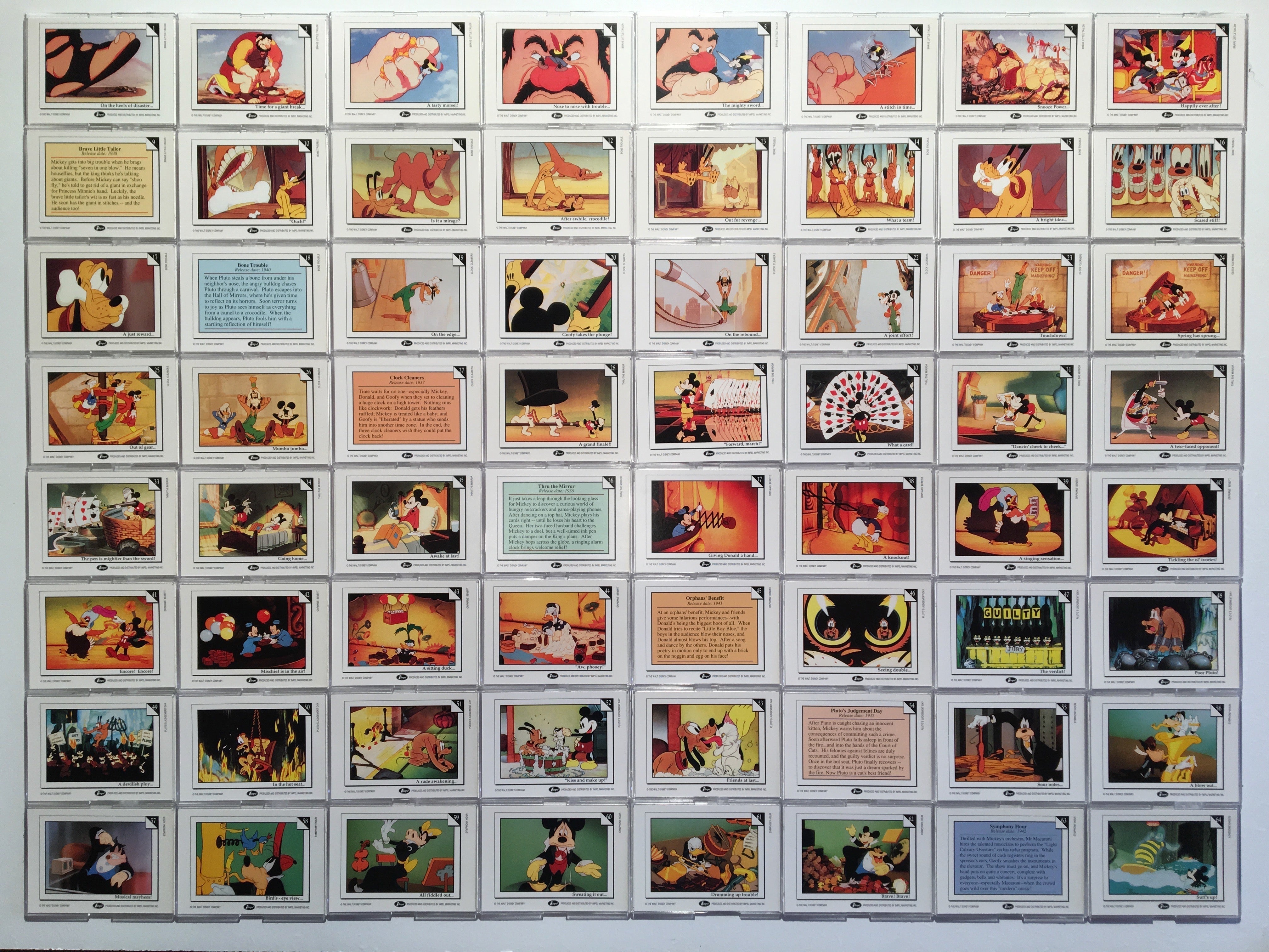Disney Collector Cards Series 1 Base Trading Card Set 210 Cards