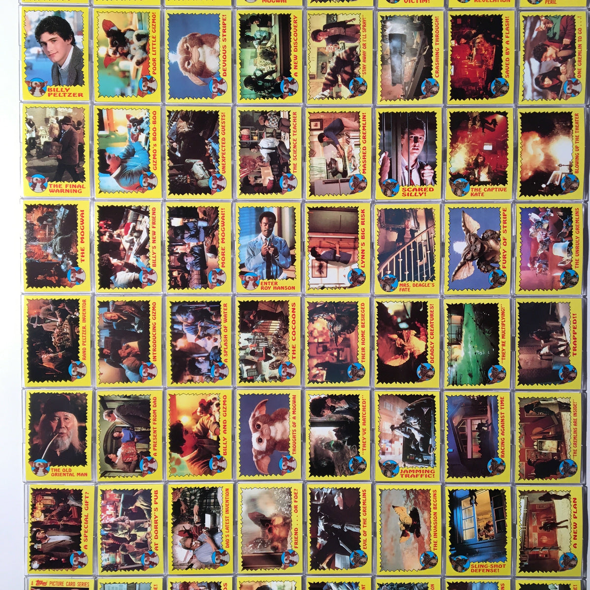 Gremlins Movie Vintage Card Set 82 Cards and 11 Stickers 1984 Topps —  TvMovieCards.com