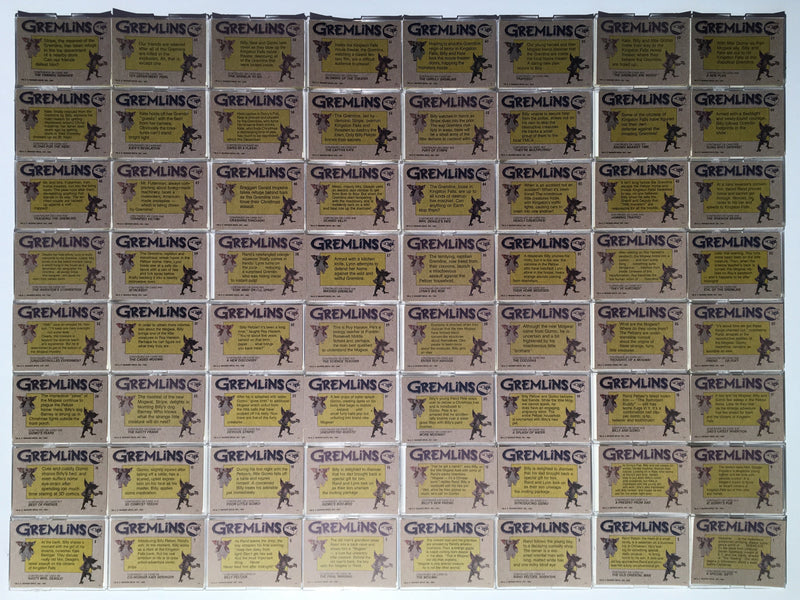 Gremlins 1 Movie Vintage Base Card Set 82 Cards and 11 Stickers 1984 Topps - TvMovieCards.com
