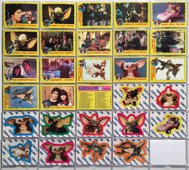 Gremlins 1 Movie Vintage Base Card Set 82 Cards and 11 Stickers 1984 Topps - TvMovieCards.com
