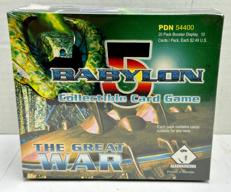 Babylon 5 The Great War CCG Booster Game Card Box Sealed 1998   - TvMovieCards.com