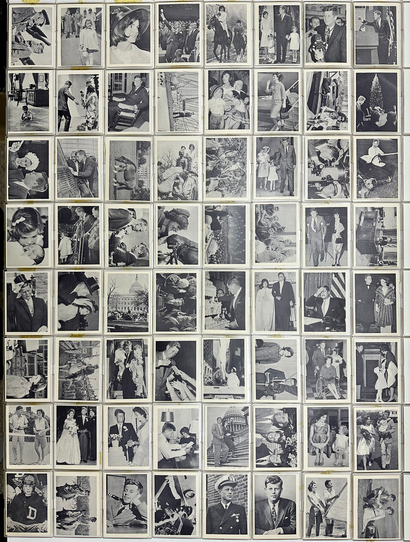 President John F. Kennedy JFK Vintage Trading Card Set 64/64 Cards Rosan 1963   - TvMovieCards.com