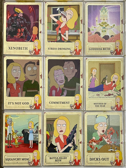2019 Rick and Morty Season 2 Beth Knows Best Chase Card Set BKB01-BKB09   - TvMovieCards.com