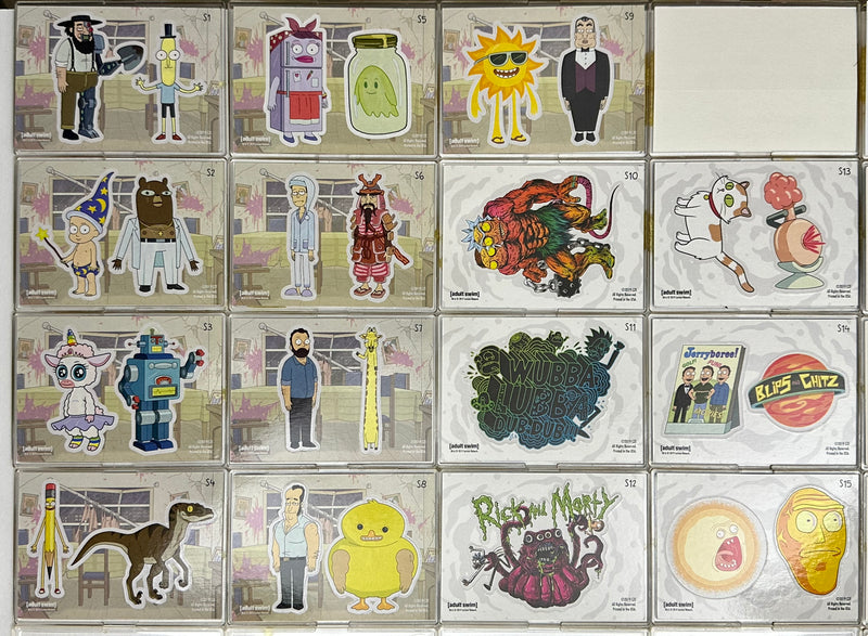 2019 Rick and Morty Season 2 Sticker Chase Card Set S1-S15   - TvMovieCards.com