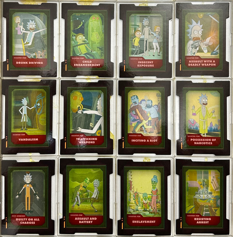 2019 Rick and Morty Season 2 Crimes of Rick Sanchez Chase Card Set CRS01-12   - TvMovieCards.com