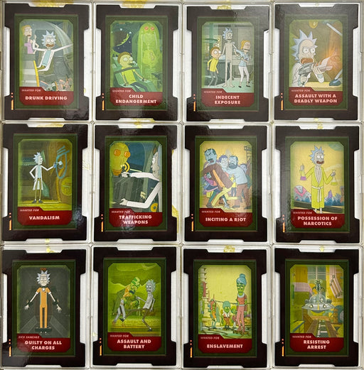 2019 Rick and Morty Season 2 Crimes of Rick Sanchez Chase Card Set CRS01-12   - TvMovieCards.com