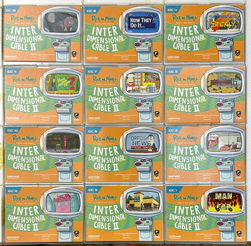 2019 Rick and Morty Season 2 Interdimensional Cable Chase Card Set IDC1-IDC12   - TvMovieCards.com