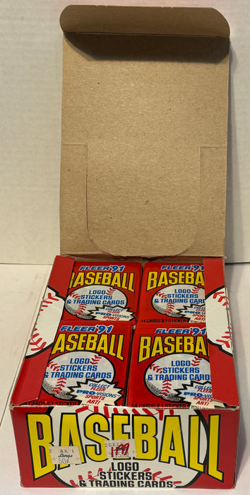 1991 Fleer '91 Baseball MLB Trading Card Box 36ct Factory Sealed Packs   - TvMovieCards.com