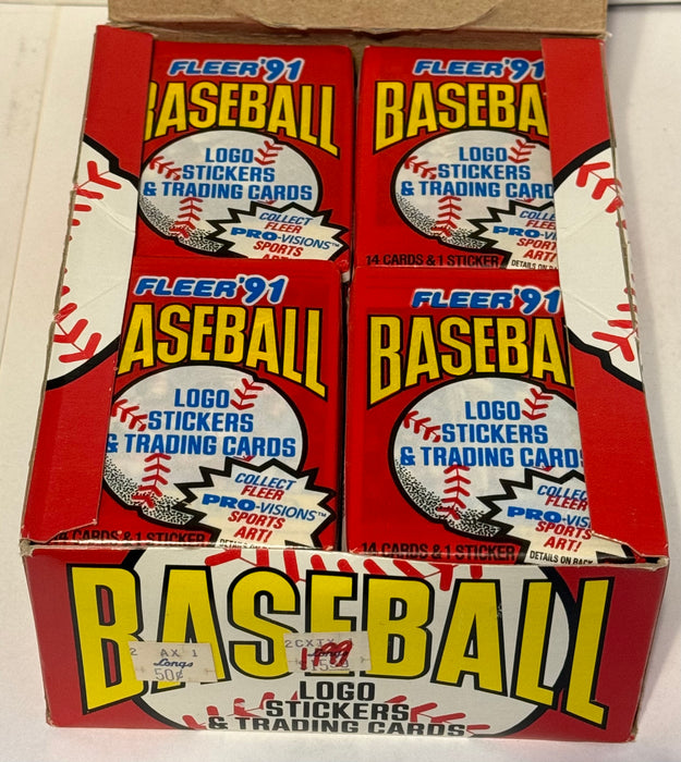 1991 Fleer '91 Baseball MLB Trading Card Box 36ct Factory Sealed Packs   - TvMovieCards.com