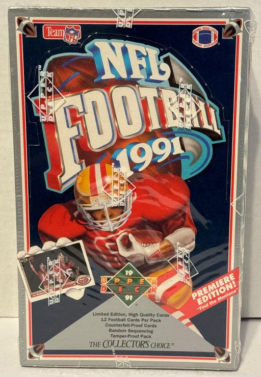 1991 Upper Deck NFL Football Premiere Edition Trading Card Box 36ct Sealed   - TvMovieCards.com