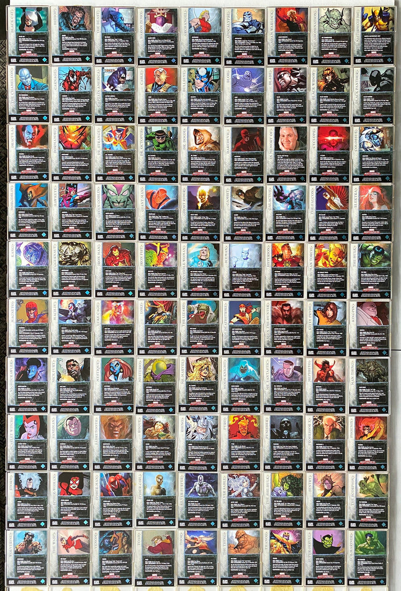 Marvel Masterpieces Series 1 Card Set Upper Deck 2007 90 Cards   - TvMovieCards.com