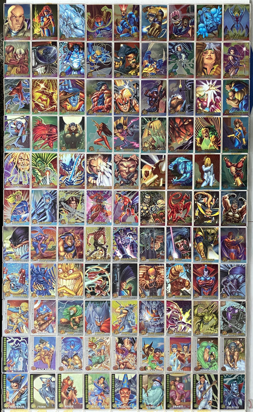 1995 Fleer Ultra X-Men All Chromium Base Trading Card Set 100 Cards   - TvMovieCards.com