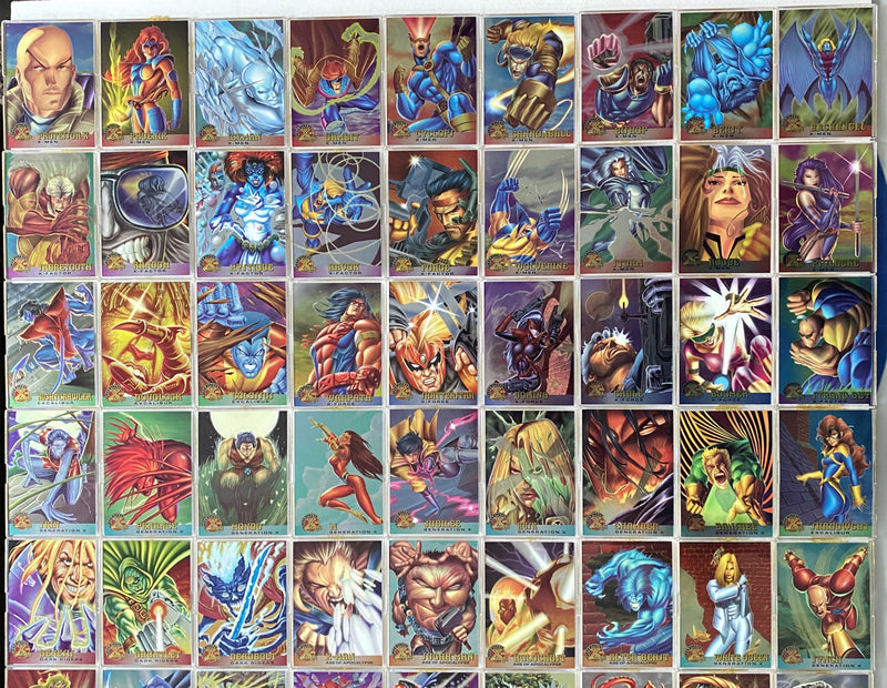 1995 Fleer Ultra X-Men All Chromium Base Trading Card Set 100 Cards   - TvMovieCards.com