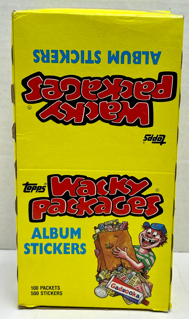 Wacky Packages 1986 Album Stickers Card Box 100 Sealed Packs X-out Topps - TvMovieCards.com