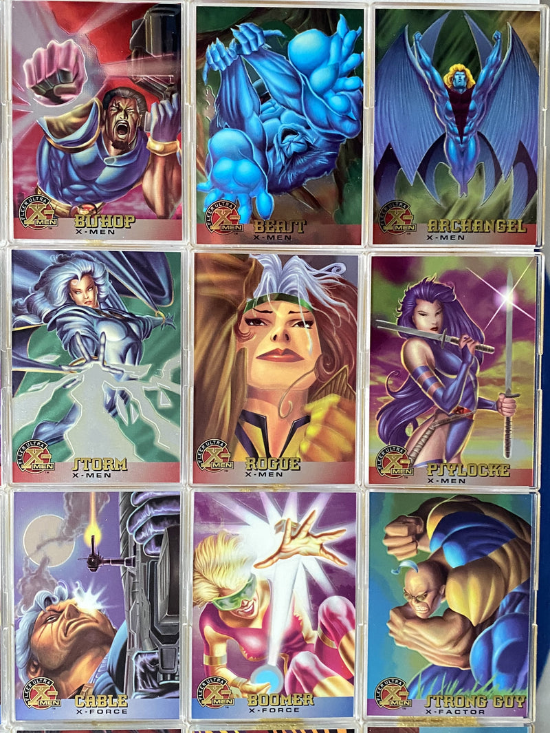 1995 Fleer Ultra X-Men All Chromium Base Trading Card Set 100 Cards   - TvMovieCards.com