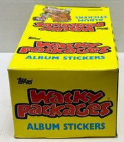 Wacky Packages 1986 Album Stickers Card Box 100 Sealed Packs X-out Topps - TvMovieCards.com