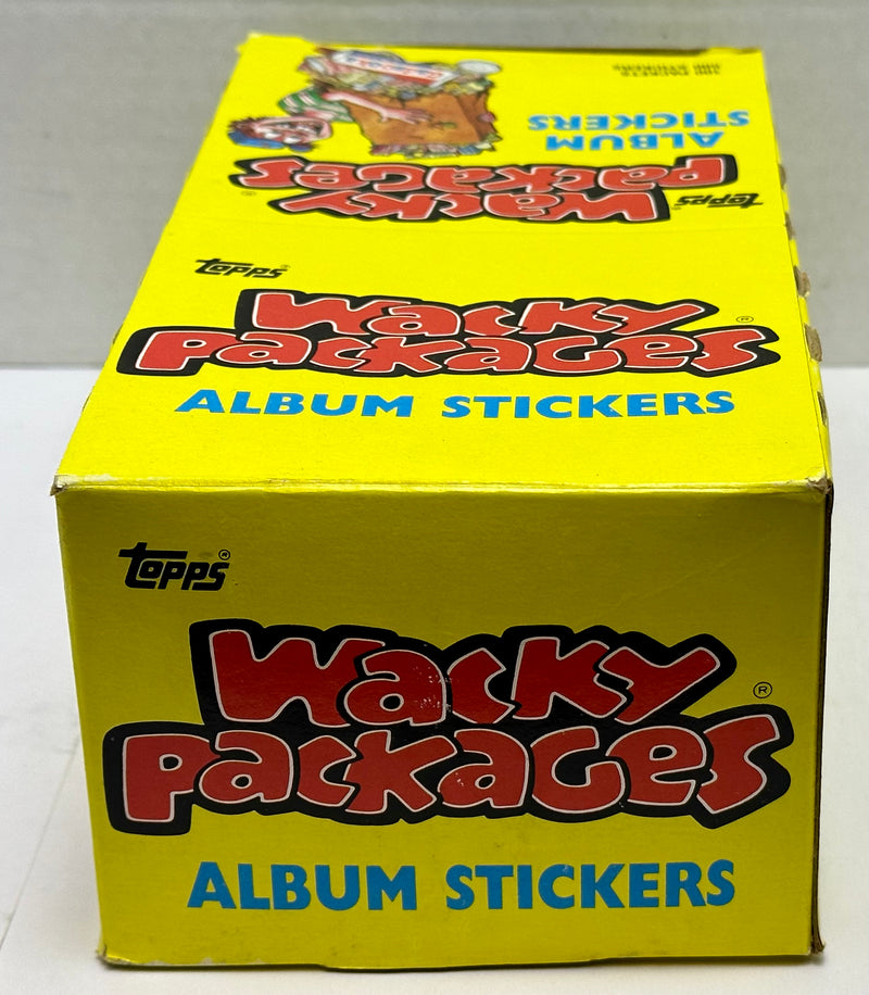 Wacky Packages 1986 Album Stickers Card Box 100 Sealed Packs X-out Topps - TvMovieCards.com