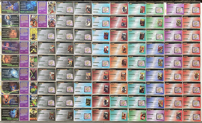 1995 Fleer Ultra X-Men All Chromium Base Trading Card Set 100 Cards   - TvMovieCards.com