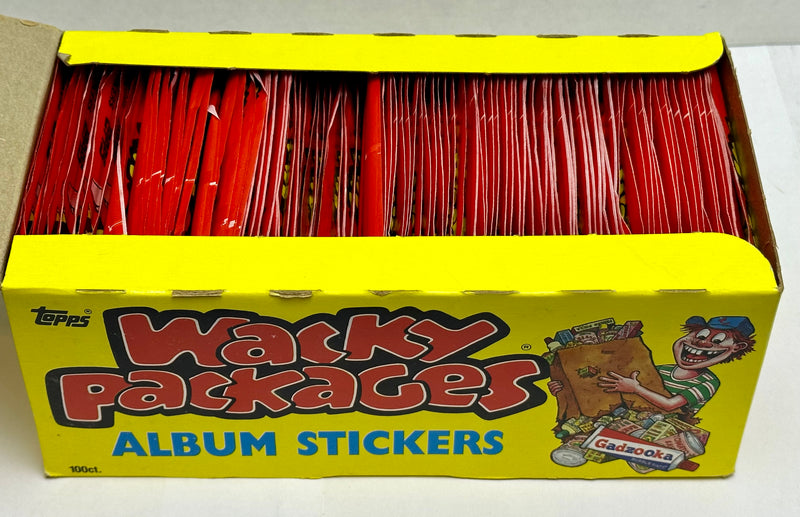 Wacky Packages 1986 Album Stickers Card Box 100 Sealed Packs X-out Topps - TvMovieCards.com