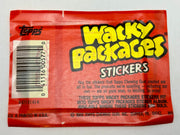 Wacky Packages 1986 Album Stickers Card Box 100 Sealed Packs X-out Topps - TvMovieCards.com