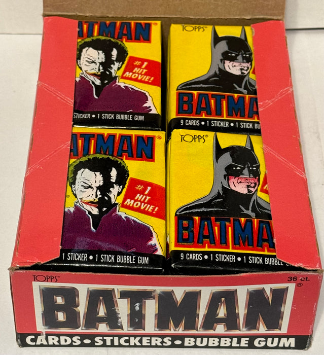 Batman Movie Series 1 Vintage Trading Wax Trading Card Box 36 Packs Topps 1989   - TvMovieCards.com