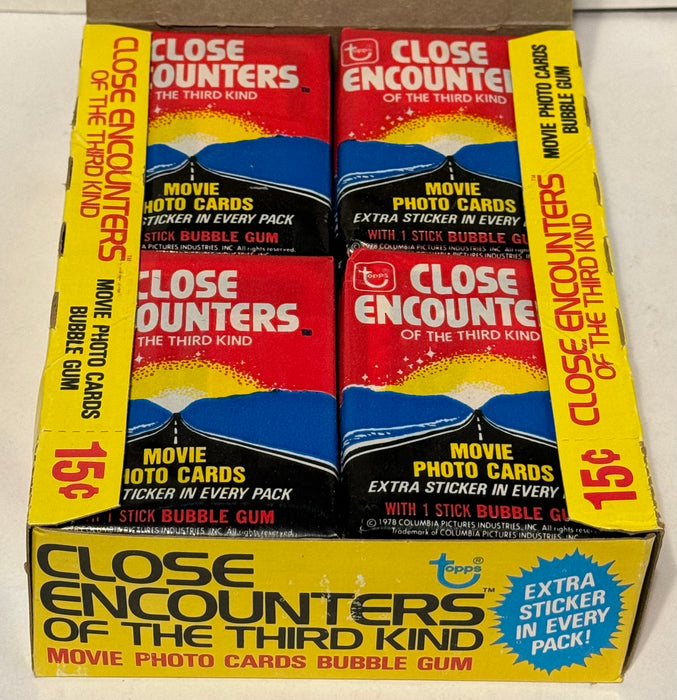 1978 Close Encounters Third Kind Wax Vintage Trading Card Box 36 Packs Topps   - TvMovieCards.com