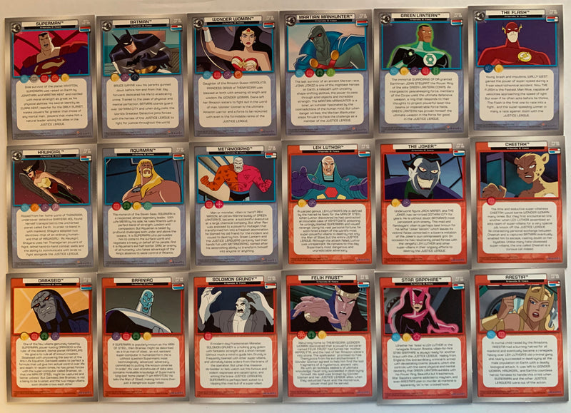 DC Justice League Friends and Foes Foil Chase Card set 18 cards FF1 -FF18 Inkwor - TvMovieCards.com