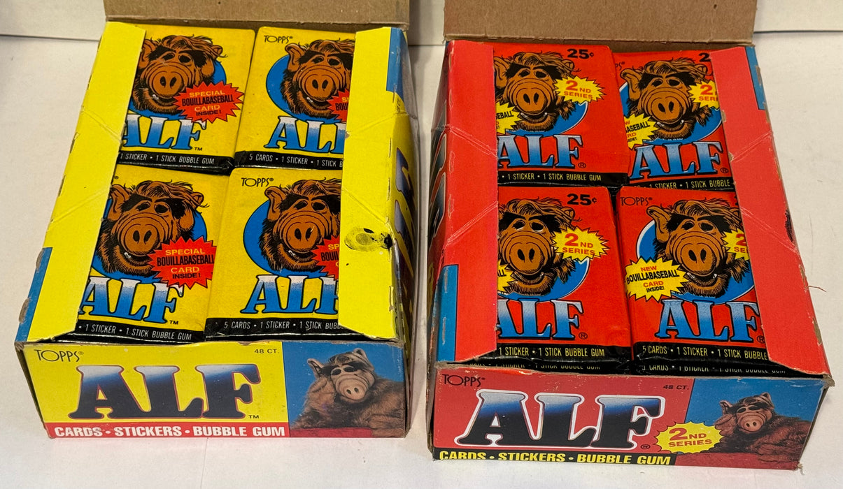 Alf Series 1 & 2 US of Alf Wax Trading Card Box 144 Packs Topps 1987 FULL   - TvMovieCards.com