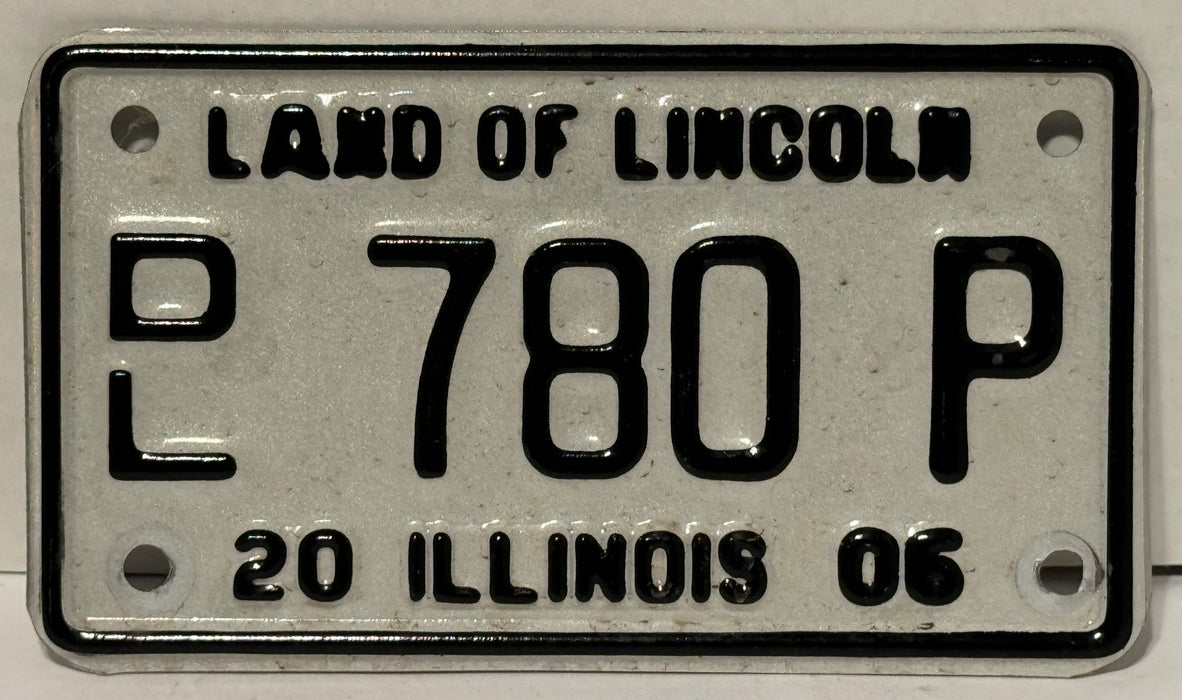 2006 Illinois Motorcycle Dealer Dealership License Plate DL 780P Harley Davidson   - TvMovieCards.com