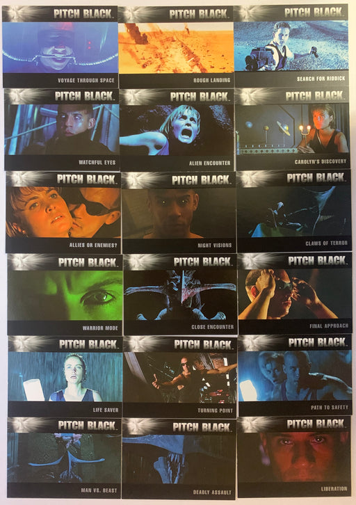 Chronicles of Riddick Movie Pitch Black Chase Card Set 18 Cards PB1 - PB18 2004   - TvMovieCards.com