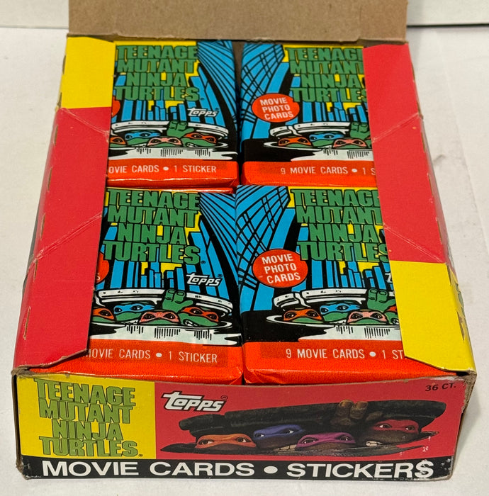 1990 Teenage Mutant Ninja Turtles Movie Series 1 Vintage Card Box 36 Packs Topps   - TvMovieCards.com