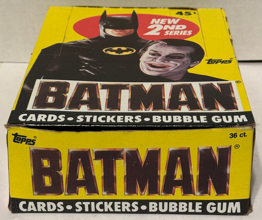 Batman Movie Series 2 Vintage Trading Wax Card Box 36 Packs Topps 1989   - TvMovieCards.com