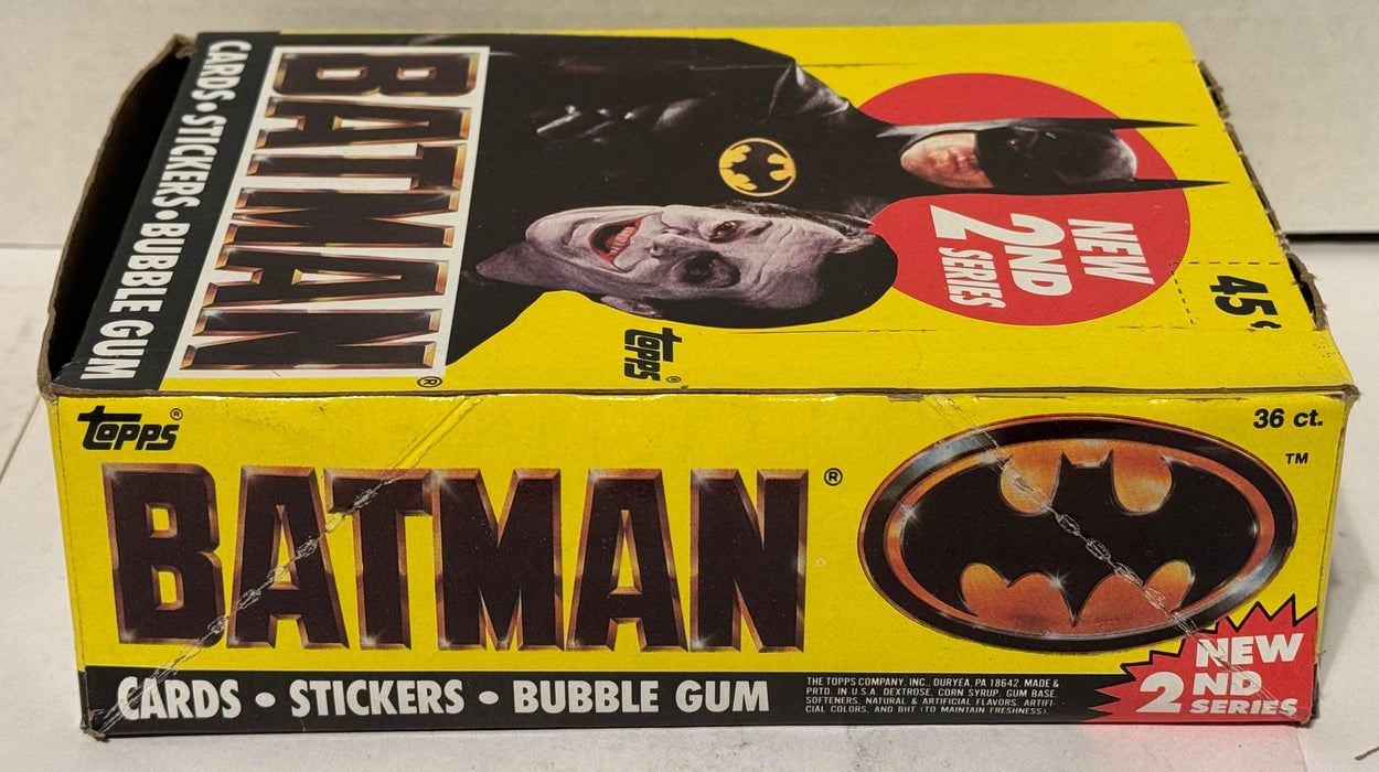 Batman Movie Series 2 Vintage Trading Wax Card Box 36 Packs Topps 1989   - TvMovieCards.com