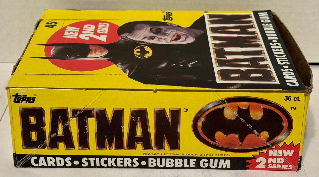 Batman Movie Series 2 Vintage Trading Wax Card Box 36 Packs Topps 1989   - TvMovieCards.com