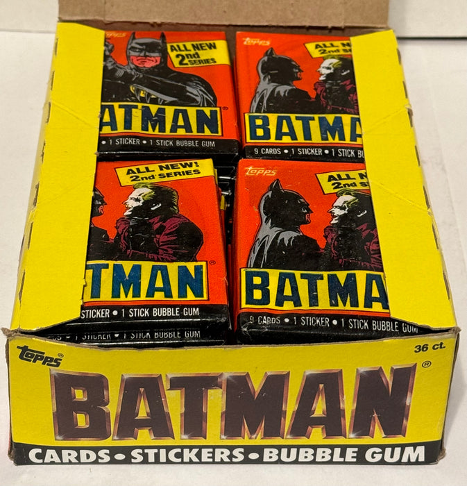 Batman Movie Series 2 Vintage Trading Wax Card Box 36 Packs Topps 1989   - TvMovieCards.com