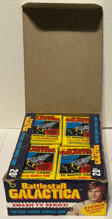 1978 Battlestar Galactica Vintage FULL 36 Pack Trading Card Box Topps   - TvMovieCards.com