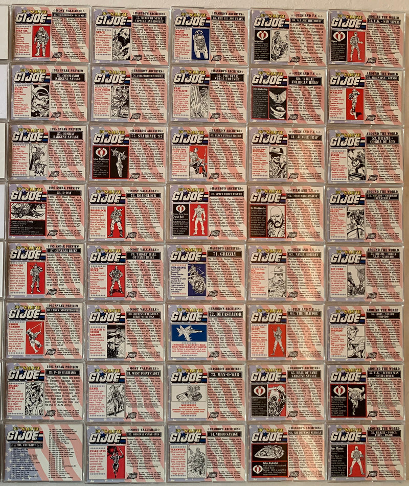 G.I. Joe 30th Salute Base Trading Card Set 90 Cards Comic Images 1994   - TvMovieCards.com