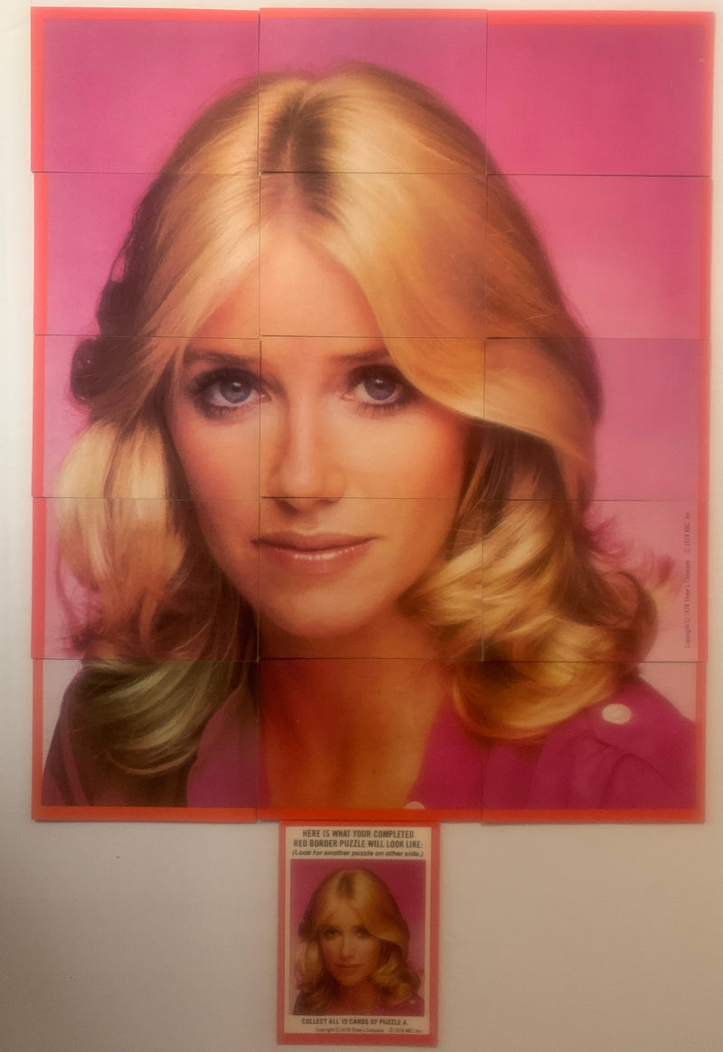 Three's Company Vintage  Puzzle A + B Base Card Set 16 Cards 1978 Topps   - TvMovieCards.com