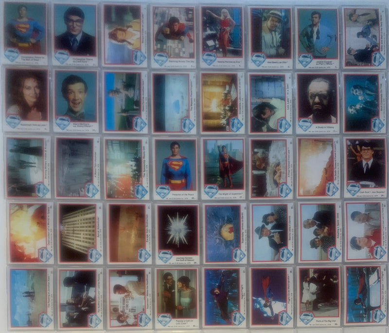 Superman Movie One Series 1 Vintage Base Card Set 77 Cards Topps 1978 #1 - #77   - TvMovieCards.com